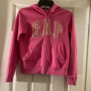 Gap logo zip up jacket